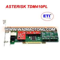 Asterisk Analog card TDM410PL 4 FXO/FXS PCI interface Voip Digium for 2U version